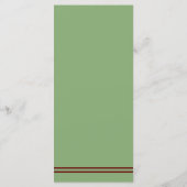 Western Horseshoes Hochzeit Menükarte (Rückseite)