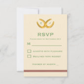 Western Horseshoes Hochzeit RSVP Karte (Vorderseite)