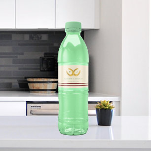 Western Horseshoes Hochzeit Wasserflaschenetikett