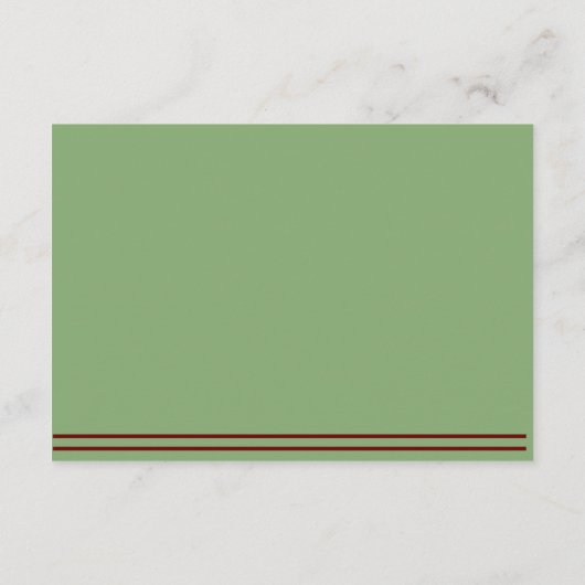 Western Horseshoes Hochzeitsempfang Begleitkarte (Rückseite)