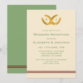 Western Horseshoes Hochzeitsempfang Einladung