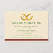 Western Horseshoes Hochzeitsunterkunft Begleitkarte (Vorderseite)