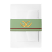 Western Horseshoes Wedding Einladungsbanderole (Vorderseite Beispiel)