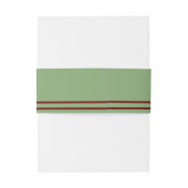 Western Horseshoes Wedding Einladungsbanderole (Rückseitenbeispiel)