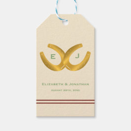 Western Horseshoes Wedding Geschenkanhänger