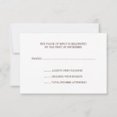 Western Horseshoes Wedding RSVP Response Card Karte (Rückseite)