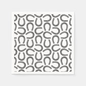 Western Horseshos CUSTOM HINTERGRUNDFARBE Serviette (Vorderseite)