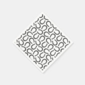 Western Horseshos CUSTOM HINTERGRUNDFARBE Serviette (Ecke)