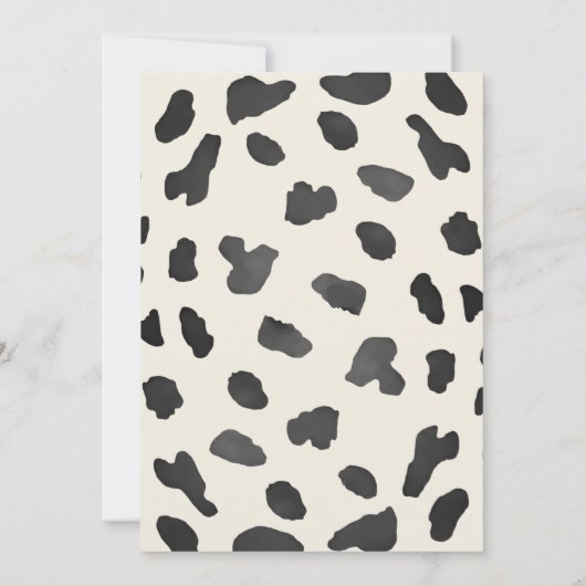 Western Howdy Baby Cowboy Baby Dusche Einladung (Rückseite)