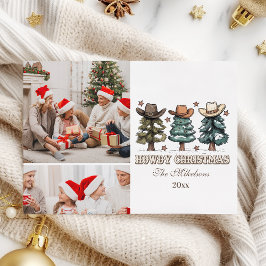 Western Howdy Christmas 2 Foto Feiertagskarte