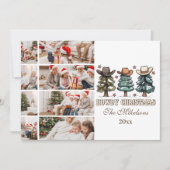 Western Howdy Christmas 8 Foto Feiertagskarte (Vorderseite)