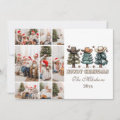  Western Howdy Christmas 9 photo Feiertagskarte (Vorderseite)