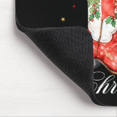 Western Howdy Christmas Cowgirl Boot Coquette Bow Mousepad (Ecke)