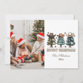 Western Howdy Foto Feiertagskarte (Vorderseite)