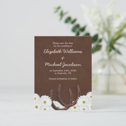 Western Hufeisen Ankündigung Datum freihalten (Stehend Vorderseite)