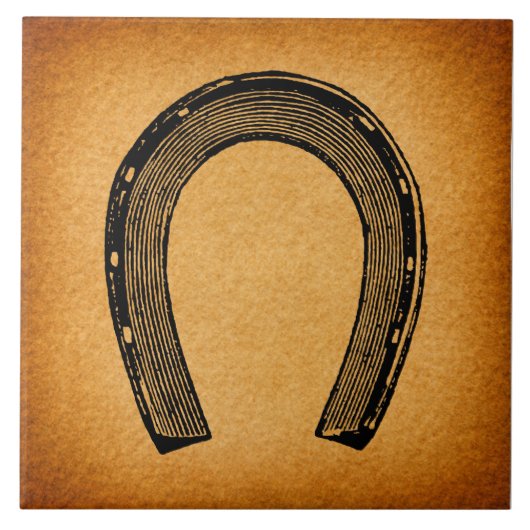 Western Hufeisen Kunst, Dichtung und Musik Kunst, Fliese (Vorderseite)