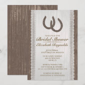 Western-HufeisenBrautparty-Einladungen Einladung (Vorne/Hinten)