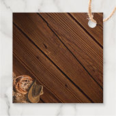 Western-Hut und Lasso-Design für Ihr spezielles Geschenkanhänger (Rückseite)