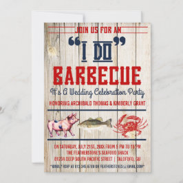 Western "ich" grille Hochzeits-Party Einladungen