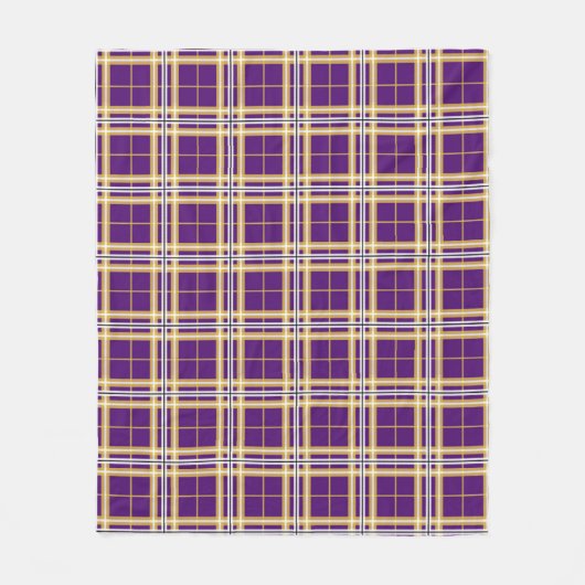 Western Illinois University Tartan Fleecedecke (Vorderseite)