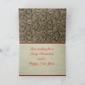 Western Imitats Toolkit Leder drucken Weihnachten Karte (Innenseite)