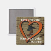 Western in einem Land, die das Datum speichern Magnet (Vorderseite/Rückseite)