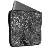 Western in Schwarz-Weiß-Cowhide Laptopschutzhülle (Vorne Rechts)