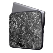 Western in Schwarz-Weiß-Cowhide Laptopschutzhülle (Vorderseite Links)