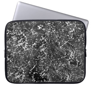 Western in Schwarz-Weiß-Cowhide Laptopschutzhülle