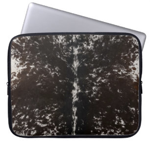 Western in Schwarz-Weiß-Cowhide Laptopschutzhülle