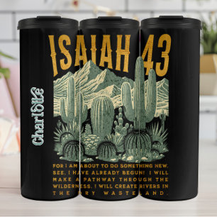 Western Isaiah 43 Desert Graphic Thermosbecher