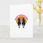 Western Jahrestag Karte (Gelbe Blume)