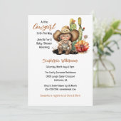 Western-Kakteen-Südbabydusche Einladung (Stehend Vorderseite)