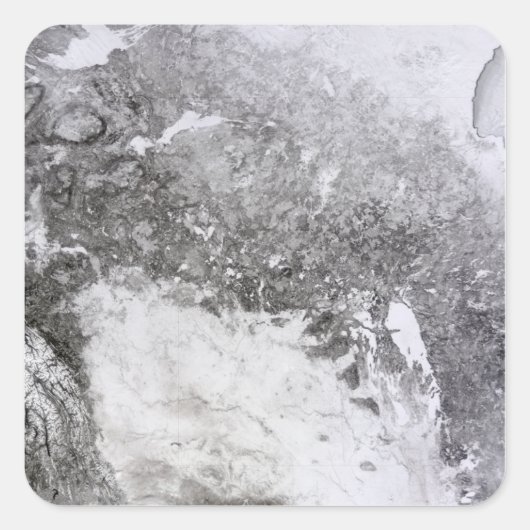 Western Kanada Quadratischer Aufkleber (Vorderseite)