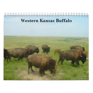 Western-Kansas-Büffel Kalender