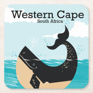 Western Kap Südafrika Rechteckiger Pappuntersetzer