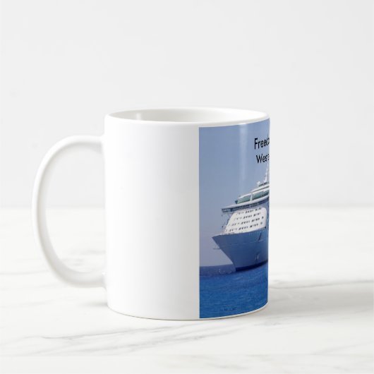 Western-karibische Kreuzfahrt-Tasse Kaffeetasse (Links)