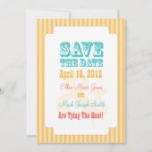 Western Karneval - Save the Date gelb (Vorderseite)