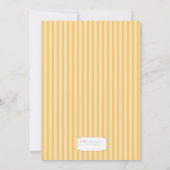 Western Karneval - Save the Date gelb (Rückseite)