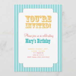 Western Karneval - Sie sind eingeladen! - Blau und Einladung