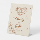 Western Karten und Geschenke Brautparty Party Unte Sockelschild (Vorderseite)