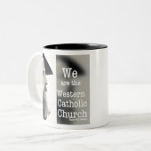 Western Katholische Kirche Zweifarbige Tasse (Vorderseite Links)