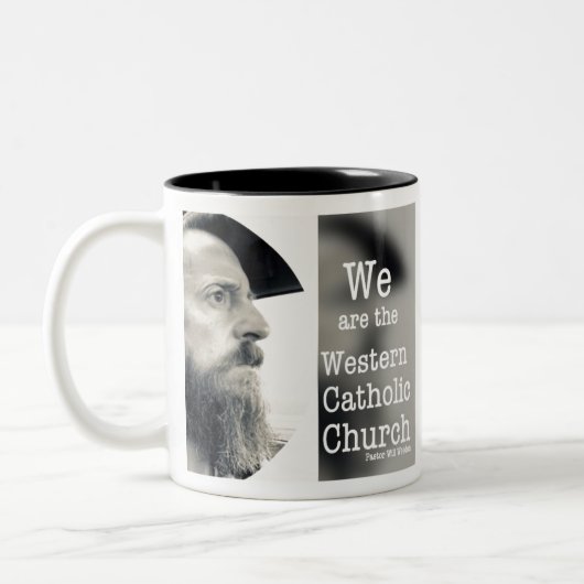 Western Katholische Kirche Zweifarbige Tasse (Links)