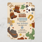 Western Kid Birthday Party Einladung (Vorne/Hinten)