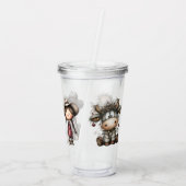 Western Kids Christmas Acryltrinkbecher (Rückseite)