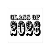 Western-Klasse des Abschlusses 2026 Gummistempel (Prägung)