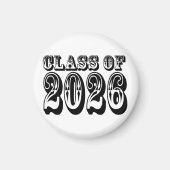 Western-Klasse des Abschlusses 2026 Magnet (Vorne)