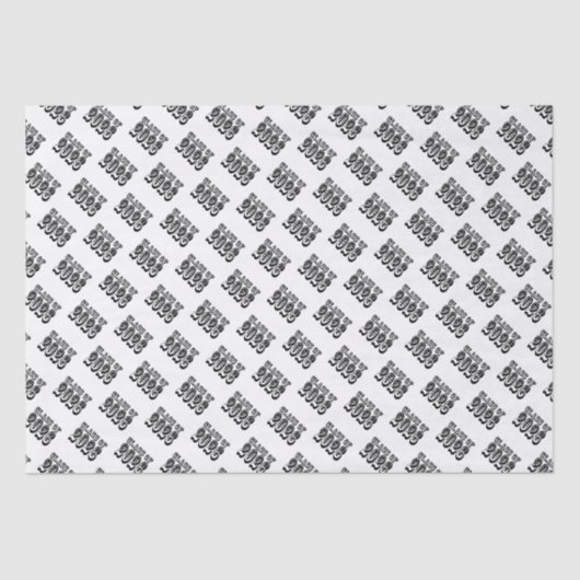 Western-Klasse des Abschlusses 2026 Seidenpapier (Vorderseite)