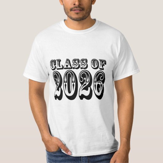 Western-Klasse des Abschlusses 2026 T-Shirt (Vorderseite)