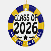 Western-Klasse des Foto-Abschlusses 2026 Keramik Ornament (Links)